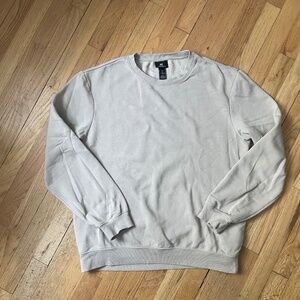 H&M Men’s L Beige Crewneck Sweatshirt